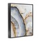 Stupell Industries Golden Marble Flow Framed Giclee, design by Svetlana Aleynikova
